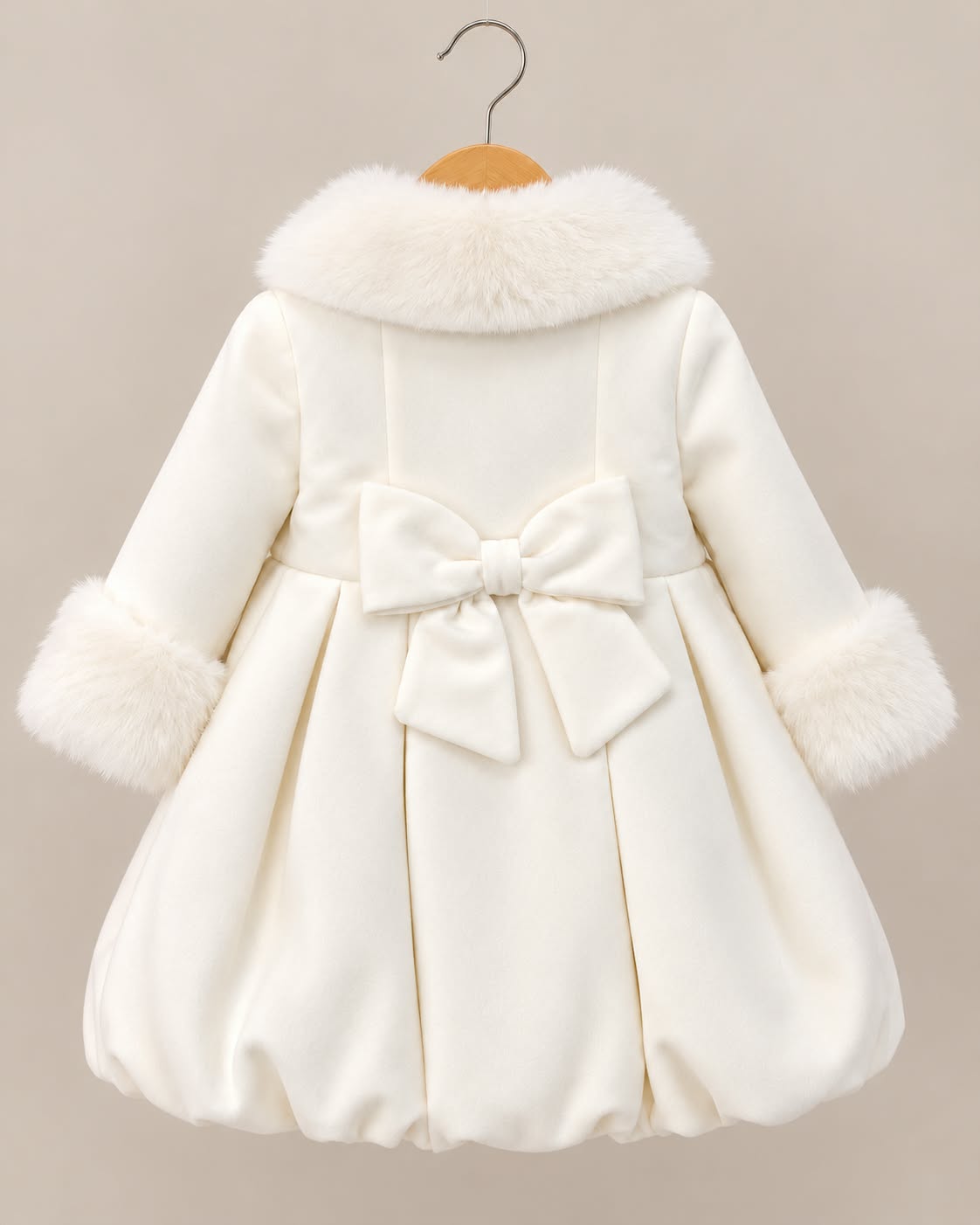 Cappottino bimba fiocco