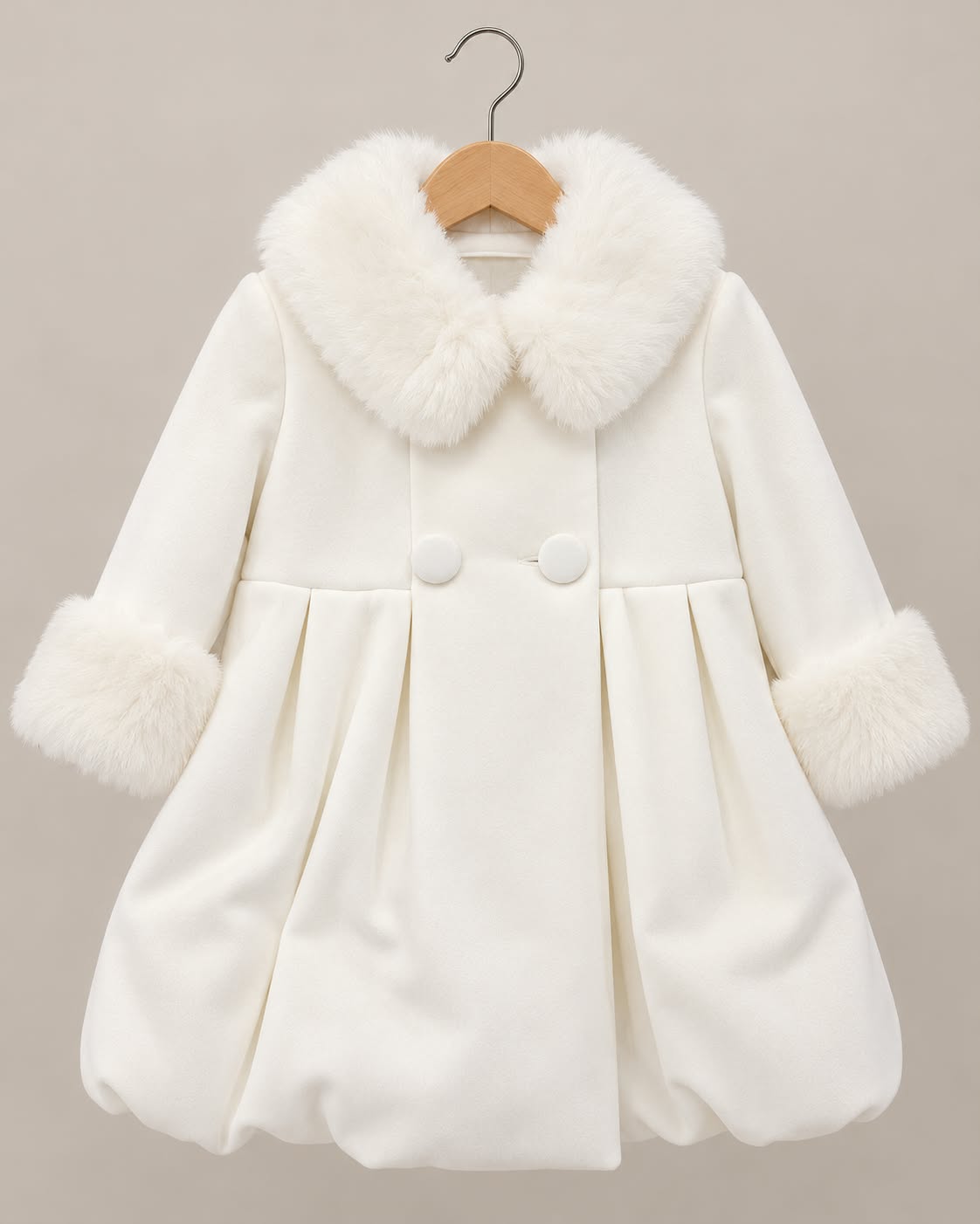 Cappottino bimba fiocco