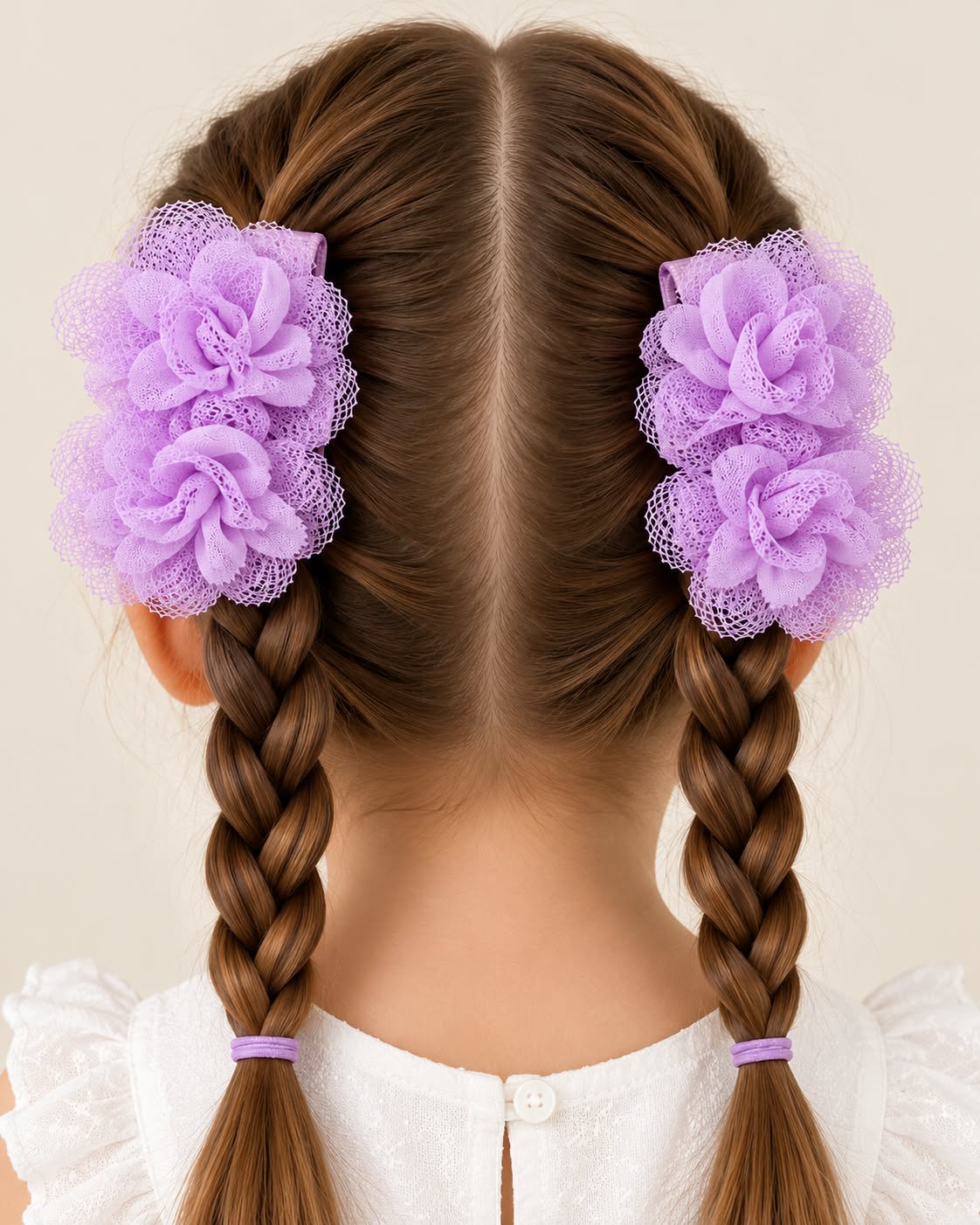 Set fermagli lilla