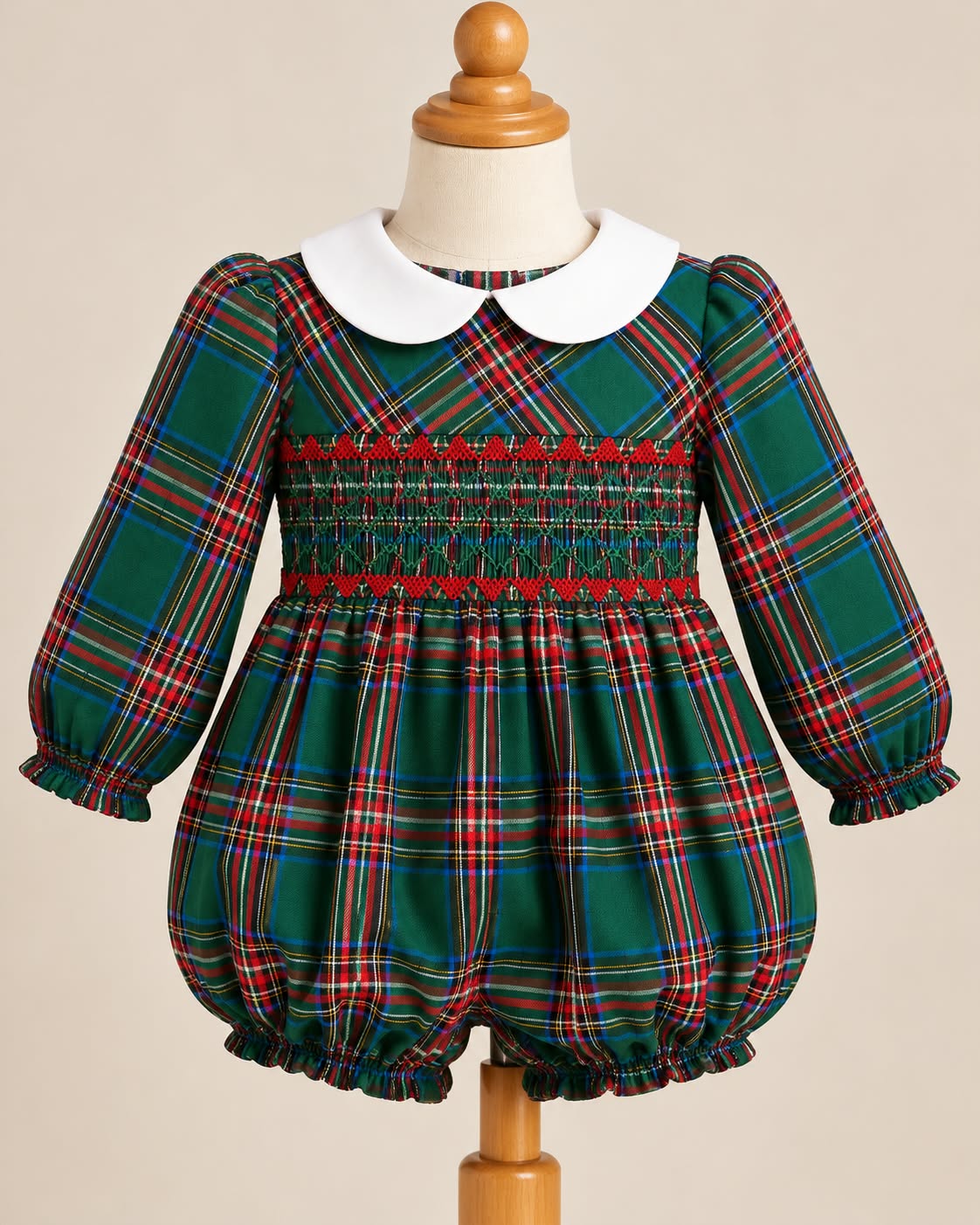 Pagliaccetto tartan verde
